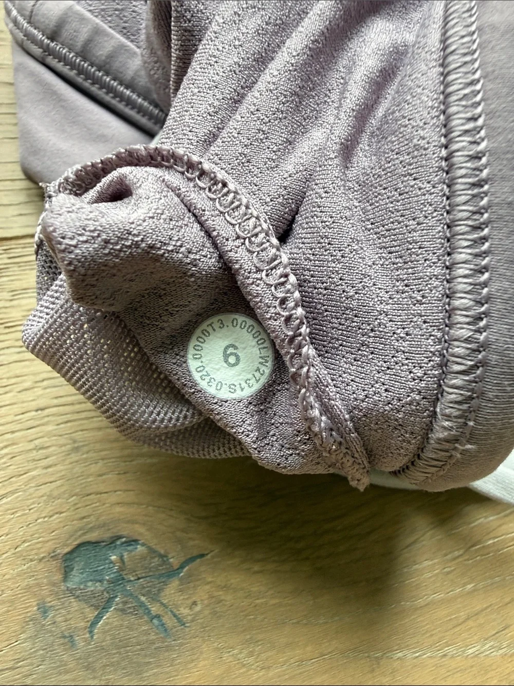 lululemon athletica Mauve  Sports Bra with Cream Strappy Back